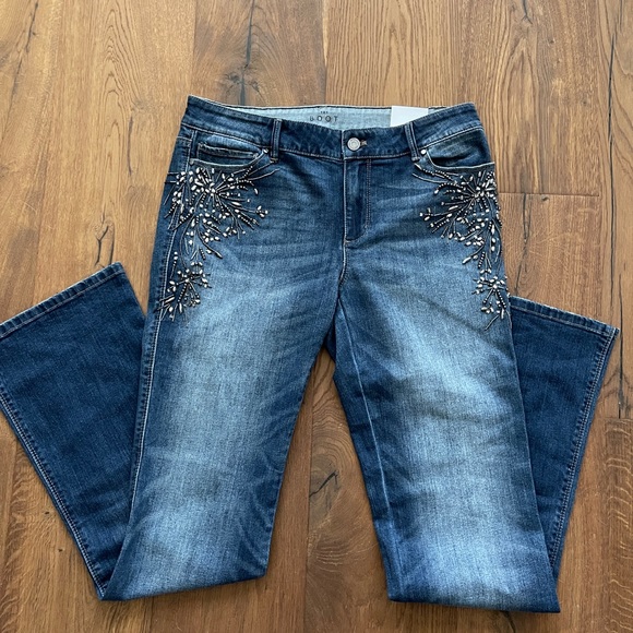 WHBM Embellished Bootcut Jeans - Picture 2 of 12